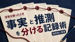 浮気を疑ったときの記録方法｜事実と推測を分ける相談メモ