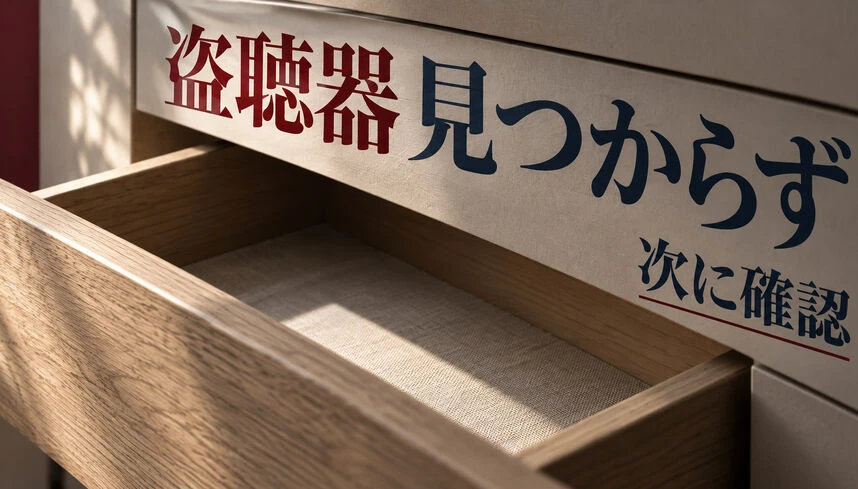 盗聴器調査で見つからなかったら？結果の読み方と次に確認すること