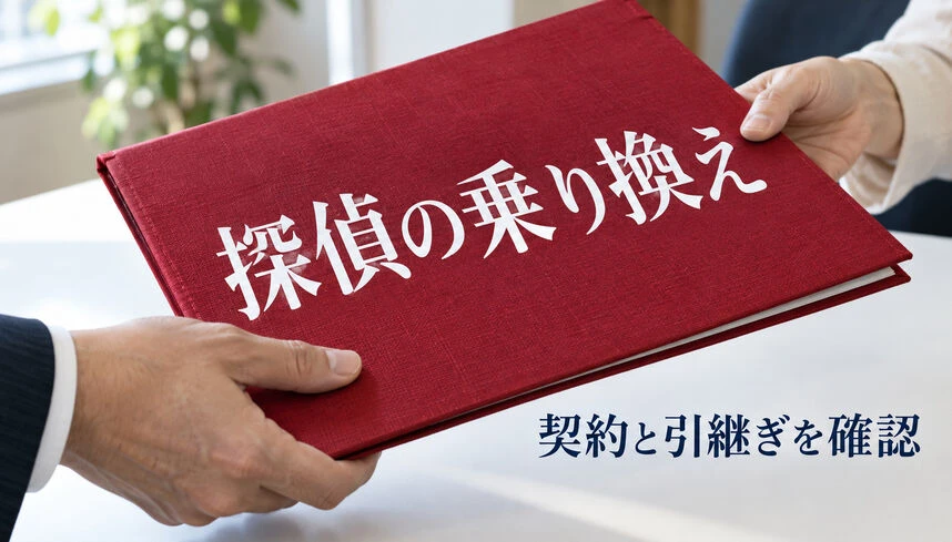 探偵の乗り換えと引継ぎ