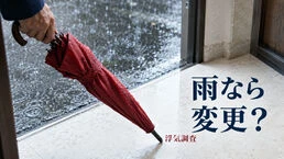 浮気調査と雨の日の確認