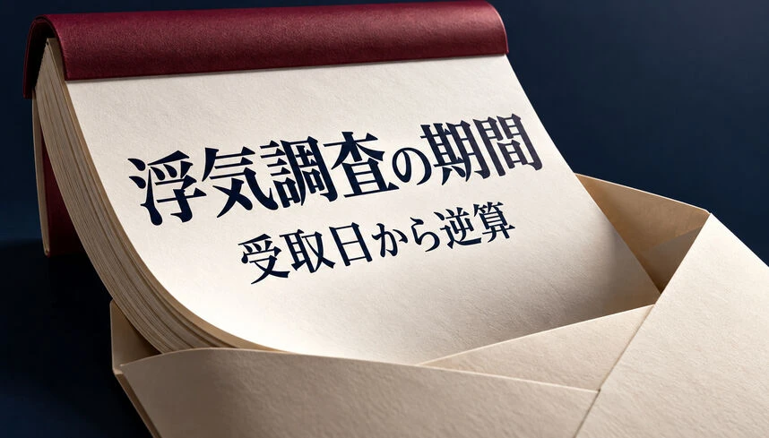 浮気調査の期間は「報告書が必要な日」から逆算