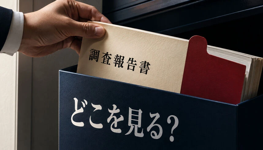 探偵の調査報告書はどこを見る？契約前・受取時・受取後の確認点
